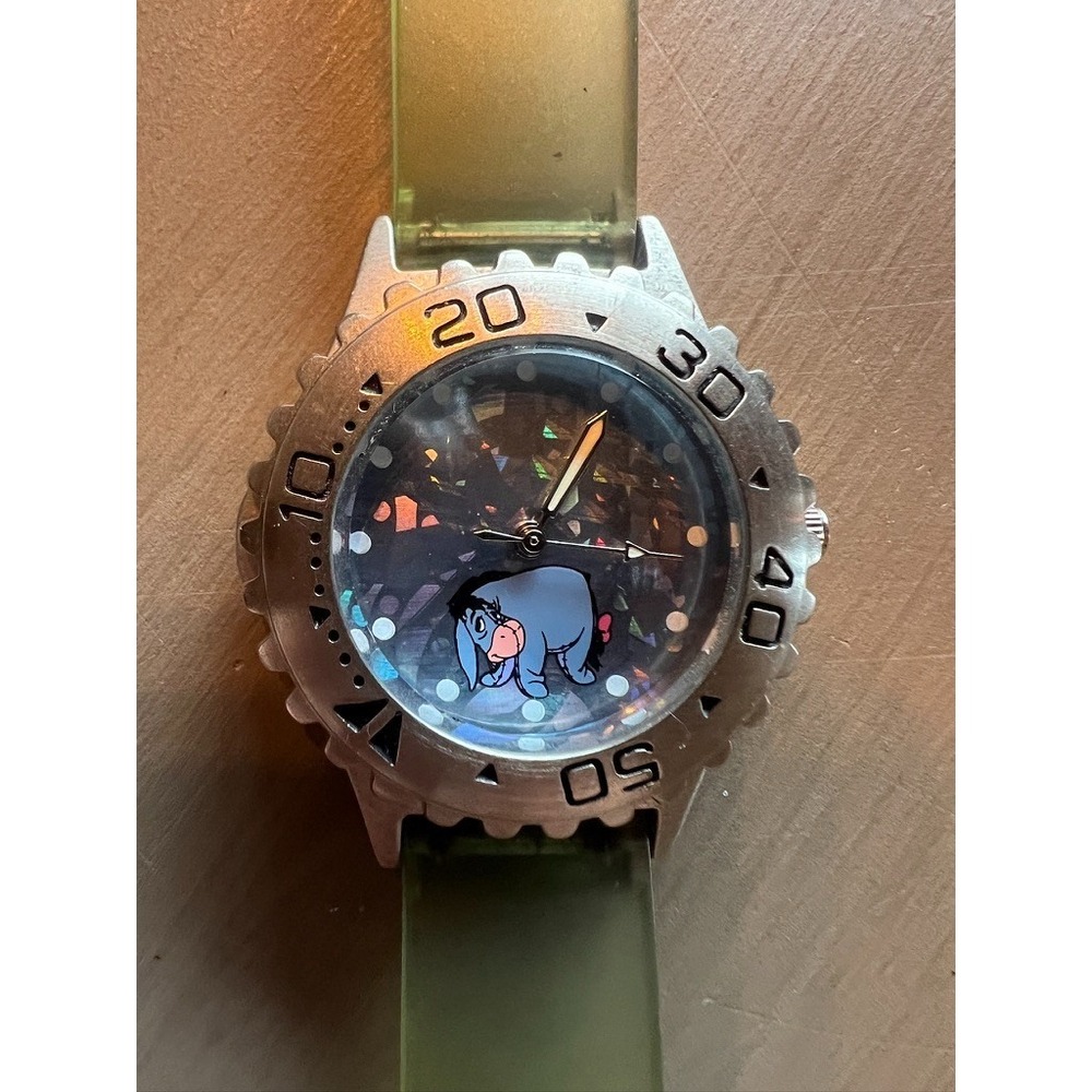 Disney Store Eeyore Watch Vintage Style‎ Holographic Dial Pooh NEEDS BATTERY - Picture 3 of 10